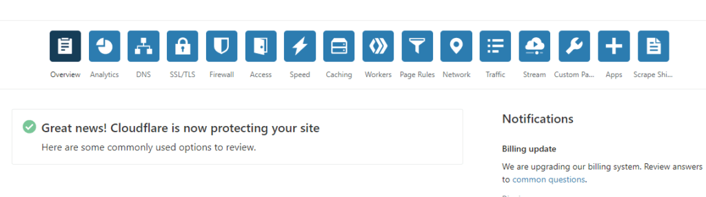 CloudFlare Setup Finished