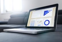 Laptop with Google Analytics
