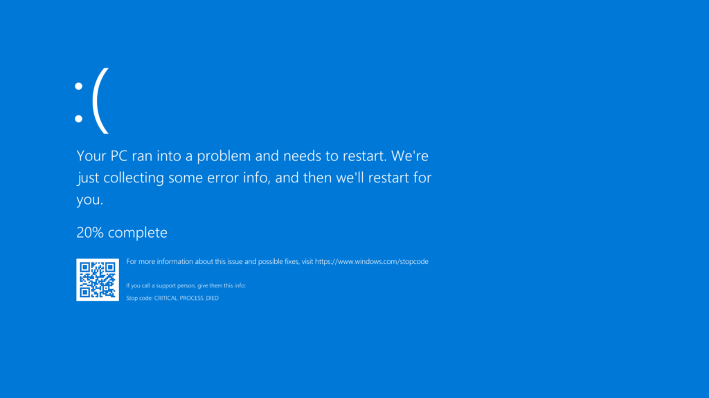 Bluescreen of Death (BSOD)