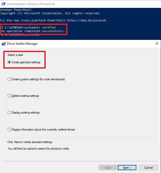 Driver Verifier Manager