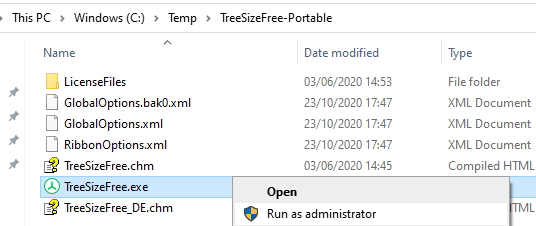 ExecuteTreeSizeAsAdmin