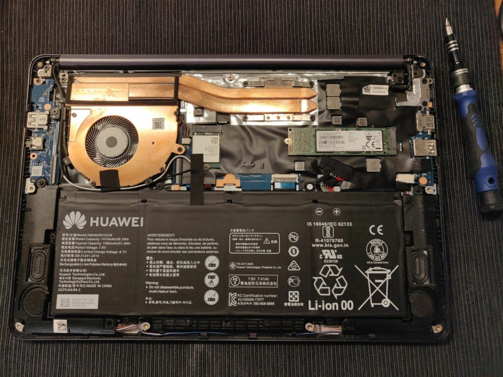 Huawei MateBook D 14 Disassembly