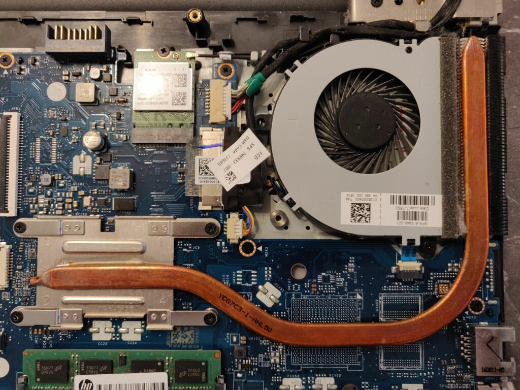 HP 15-ay045ng Heat Pipe and Fan